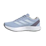 Championes Adidas Duramo RC color celeste con detalles en blanco y suela negra.