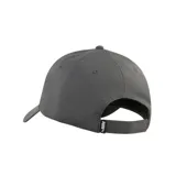 Gorra Puma ESS Metal BB unisex de seis paneles color gris, con logo metálico del felino de Puma en el frente, visera precurvada y cierre ajustable en la parte posterior.