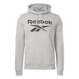 Canguro con capucha color gris, de algodón, con diseño deportivo y bolsillo canguro, ideal para uso diario.