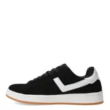 Championes urbanos Pony Square negros con detalles en blanco.