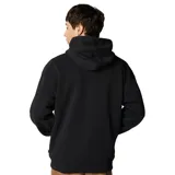 Hoodie negro de Converse con capucha ajustable, bolsillo de canguro y logo Converse estampado en el pecho.