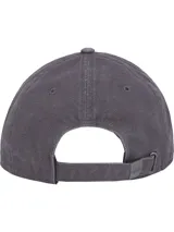 Gorra de béisbol gris de algodón lavado, con logo tonal del monotipo Hilfiger bordado en el frente y logo del monotipo Hilfiger en relieve en la tira de ajuste trasera.