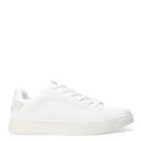 Championes de hombre color blanco, con diseño minimalista y cordones.