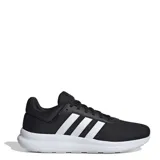 Championes Adidas Lite Racer 4.0 negros con detalles blancos, entresuela Cloudfoam y exterior de malla.