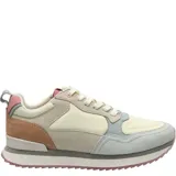 Zapatillas casuales con capellada de cuero y tela mesh, forro de mesh, suela de goma transparente y entresuela de EVA con tecnología Memory Foam.