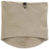 Cuello unisex color beige con logo Merrell estampado en negro. Ideal para protegerse del viento en actividades al aire libre. Diseño sublimado.