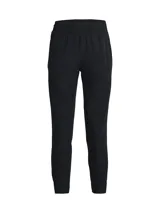 Pantalón de chándal color marrón con cintura elástica y corte ajustado.
