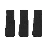 Pack de tres pares de medias Olympikus de corte bajo, en color negro, blanco y gris.