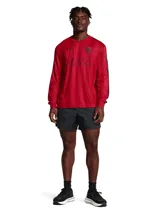 Short deportivo negro de tejido de alto rendimiento, inspirado en la colección Terrace96 de Under Armour. Diseño con corte holgado y cintura elástica. Ideal para entrenamiento y uso urbano.