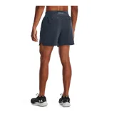 Short deportivo Under Armour Launch Pro 5, color gris oscuro, de corte holgado y largo a medio muslo.