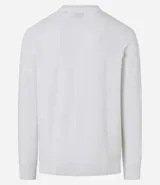 Buzo de hombre con cuello redondo, corte comfort, manga larga con puños ajustados y tejido texturizado.