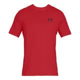 Remera celeste de Under Armour, corte clásico, mangas cortas y logo estampado en el pecho.