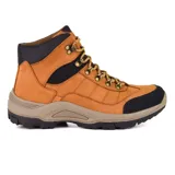 Bota de trekking en color tostado, diseñada para comodidad y protección en actividades al aire libre.