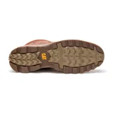 Bota de cuero color marrón, con cordones y suela de goma color beige. Cuenta con tecnología impermeable y plantilla confortable.