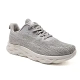 Championes deportivos American Sport Anvers, color gris con detalles en blanco.