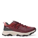 Championes de trekking Merrell color borgoña, con detalles en gris y negro.