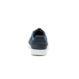 Zapatillas Caterpillar Pause Canvas color azul marino con cordones azules y suela blanca.