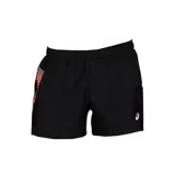 Short de running Asics para mujer, ligero y de secado rápido, con malla interior transpirable y bolsillo oculto.