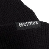 Gorro de lana negro con logo de Etnies bordado en el lateral.