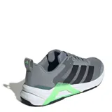 Championes Adidas grises con detalles en negro y verde.