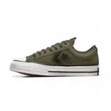 Championes Converse Star Player 76 color verde militar con detalles en negro y blanco.