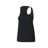 Musculosa deportiva Puma Active de mujer, color negro con logo estampado en blanco en el pecho.