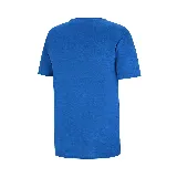 Remera azul de entrenamiento para hombre, de corte clásico y manga corta, con logo de Topper estampado en blanco en el pecho.