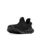 Zapatillas Columbia Terrastride SLR negras, tipo slip-on, con capellada de punto, plantilla Techlite Eco moldeada y suela Omni-Grip LT con microhendiduras.