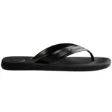 Ojotas Havaianas Top Max Comfort color gris con logo verde.