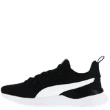 Championes Puma Anzarun Lite unisex, color negro con detalles en blanco.
