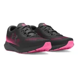 Zapatillas de running Under Armour Charged Rogue 4 para mujer, color blanco con detalles en gris y azul.