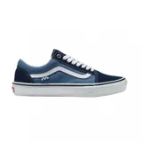 Zapatillas Vans Skate Old Skool, color azul con detalles en azul marino y blanco.