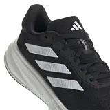 Championes de running Adidas Response Super, color negro con las tres tiras blancas y suela blanca.