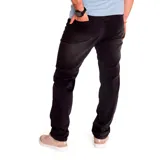 Pantalón de jean color verde militar, de corte slim, con cinco bolsillos y logo CAT en la parte trasera.