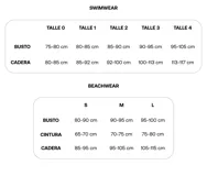 Conjunto de bikini rojo, compuesto por corpiño con escote en U y tiras para atar al cuello, y bombacha brasilera con tiras laterales para ajustar.