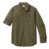 Camisa de manga larga color bordó con tecnología Omni-Shade Upf 50 Sun Protection y Omni-Wick. Cuenta con ventilación, mangas enrollables con soportes para lengüetas y dos bolsillos frontales con solapa.