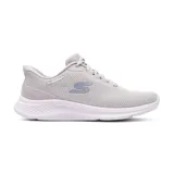 Championes deportivos Skechers Slip-Ins Skech Lite Pro 2.0, color gris claro, con sistema de manos libres Slip-Ins, capellada de tela, plantilla Air-Cooled Memory Foam y suela Skech-Lite Pro 2.0.