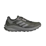Championes de trail running Adidas Terrex Trailrider, color verde con detalles en gris y negro.