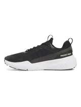 Championes de entrenamiento Project Rock BSR 5, color negro con suela blanca.
