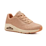 Championes Skechers Street Uno - Glitter Bomb color rosa con glitter.