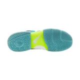 Championes de tenis Nike Court Lite 4, color blanco con detalles en azul marino y celeste.