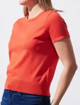 Buzo blanco tejido en hilado fino, marca Ninety.