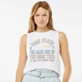 Musculosa blanca de algodón con estampado frontal del logo de Pink Floyd y la leyenda 'The Dark Side of the Moon Tour 1973'.