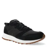 Championes de hombre color negro, con diseño deportivo y zapatos de goma antideslizantes.