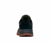 Zapatillas urbanas Columbia Fairbanks Low, color negro con suela marrón y detalles en gris.