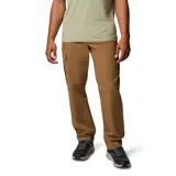 Pantalón cargo color marrón claro, de corte recto, con bolsillos laterales con cierre de velcro y bolsillos traseros. Confeccionado en tejido elástico. Marca Columbia.