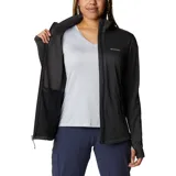 Campera polar Columbia con cierre frontal, bolsillos laterales con cierre y orificios para pulgares.