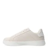 Championes acordonados color beige, de estilo casual.