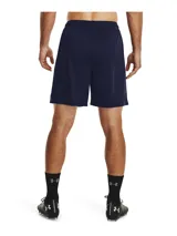 Short deportivo Under Armour Golazo 3.0 negro con logo blanco en la pierna derecha.