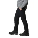 Pantalón de senderismo negro con forro termorreflectante Omni-Heat™, tejido elástico en 2 direcciones, repelencia avanzada Omni-Shield™, cinturón extraíble integrado, bolsillos para las manos, bolsillo de seguridad con cremallera, cremalleras en las piernas para una apertura extendida, abertura de pierna reforzada y cinchas en el dobladillo de las piernas.
